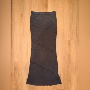 Charcoal Knit maxi skirt